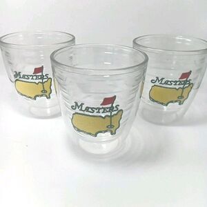 Masters Golf Tervis 12 Oz Tumbler Cups Lot of 3  U.S. Open Erin Hills / Master's